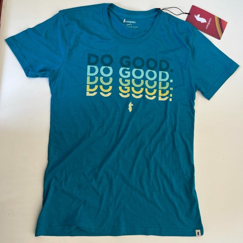 Mineral Blue Cotopaxi DO GOOD T-shirt New With Tags
